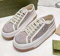 Кеды Gucci женский текстиль фиолетовый 114654-1