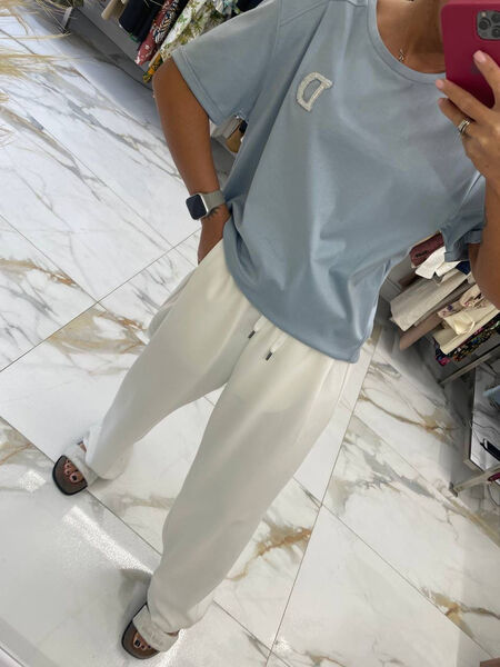 Футболка Christian Dior женский бирюзовый 153861