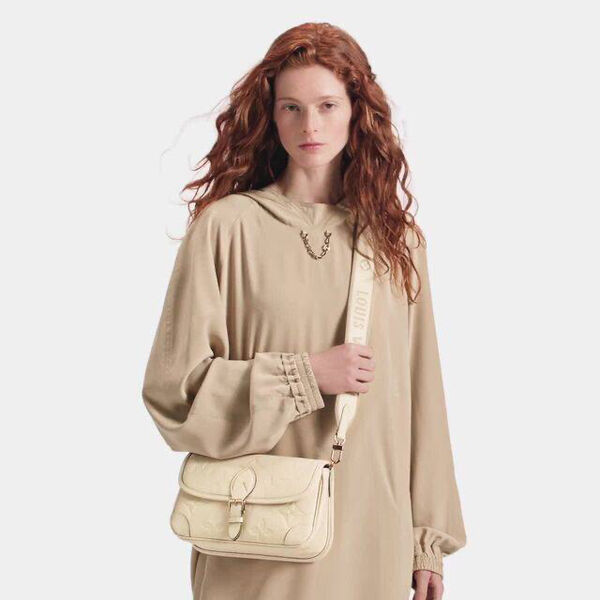 Сумка Louis Vuitton женский кожа бежевый 128967-2