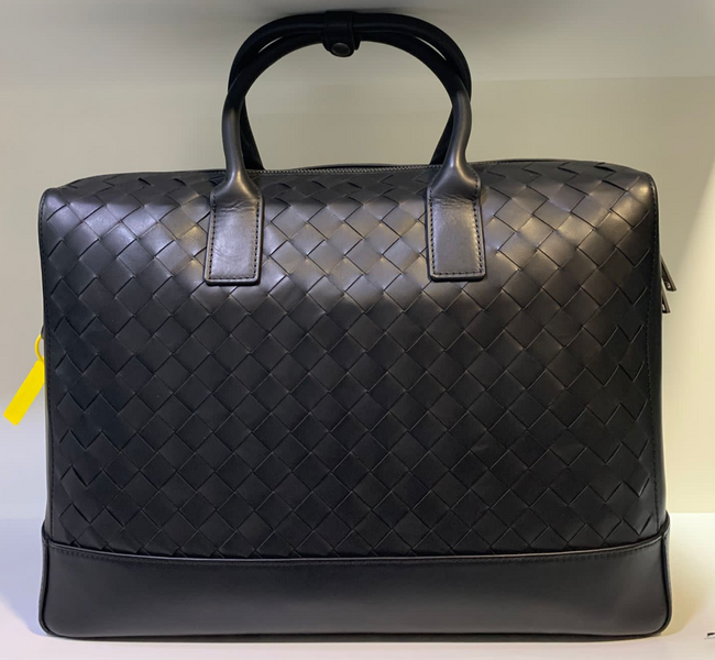 Мужской портфель Bottega Veneta мужской кожа черный 52036
