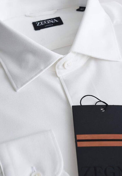 Мужская рубашка Zegna мужской белый 133319-5