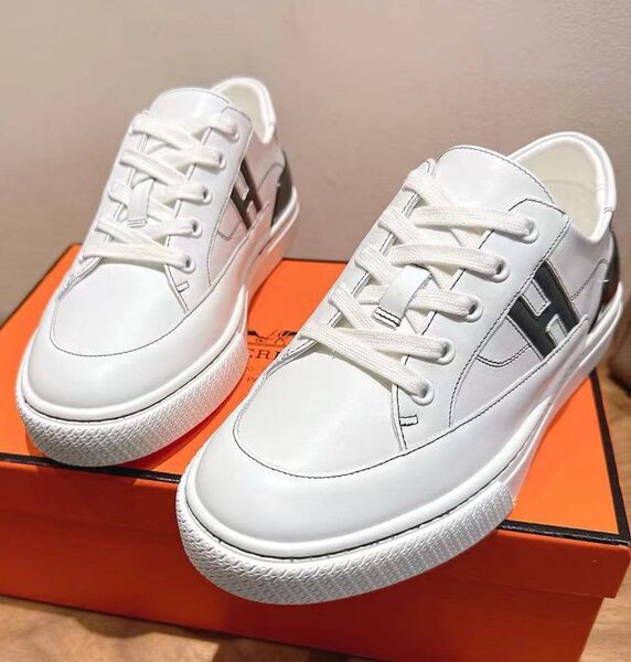 Кеды Hermès женский кожа белый 199245