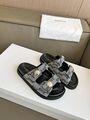 Женские сандалии Balenciaga женский текстиль серый e7492383-1-5