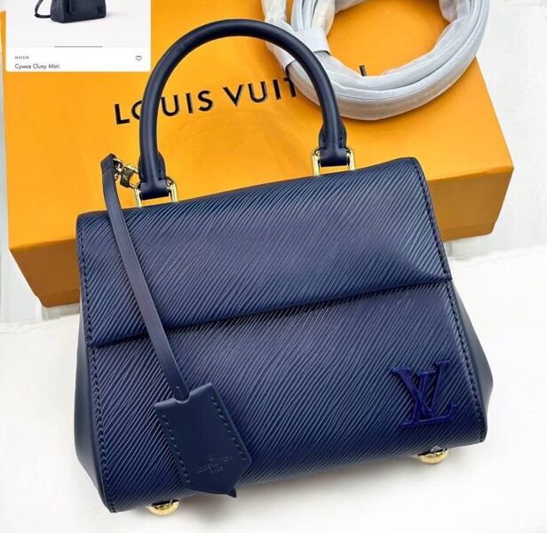 Сумка Louis Vuitton женский кожа синий 156488