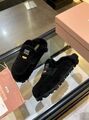 Женские меховые тапочки Miu Miu l8982595-1-3