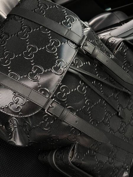 Рюкзак мужской Gucci мужской кожа черный 65366-5