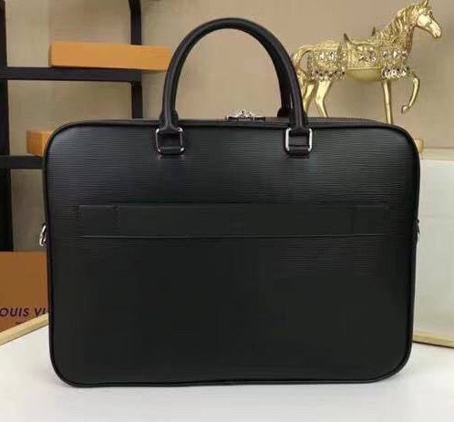 Мужской портфель Louis Vuitton мужской кожа черный 100124