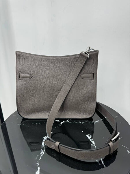 Мужская сумка мессенджер Hermès мужской кожа графитовый 190650-3