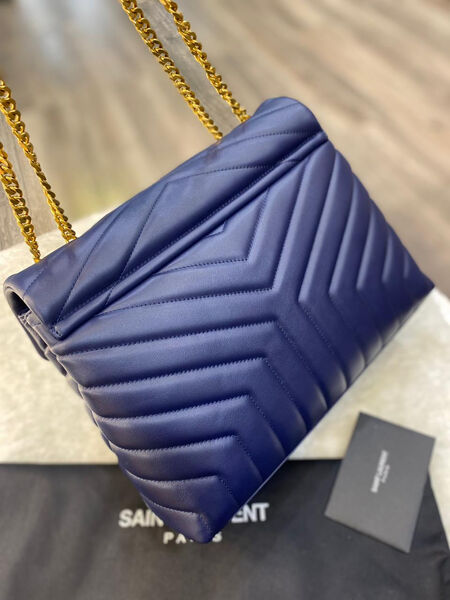 Сумка Saint Laurent женский кожа синий 97080-3