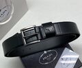 Мужской ремень Prada мужской кожа черный 176204-1
