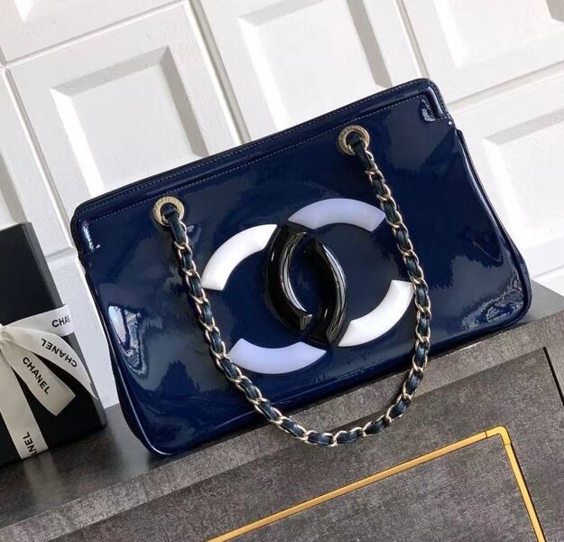 Сумка Chanel женский кожа синий 199649
