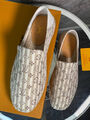 Мужские эспадрильи Louis Vuitton мужской текстиль бежевый 154394-5