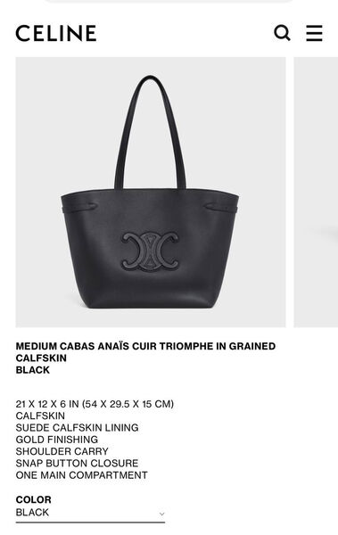Сумка Celine женский черный 156068-9