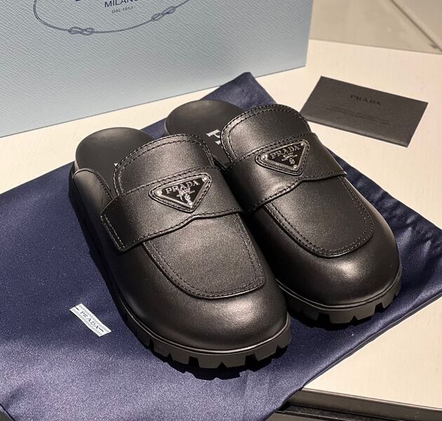 Мюли Prada женский кожа черный 55078