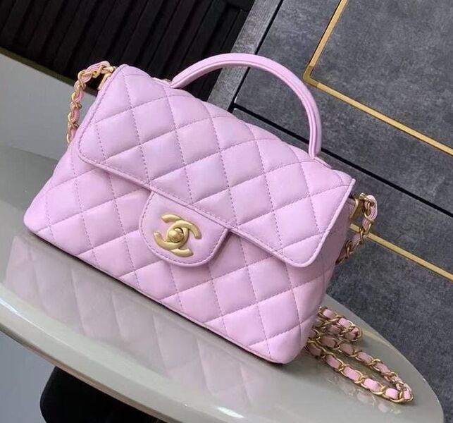 Сумка Chanel женский кожа фиолетовый 182090