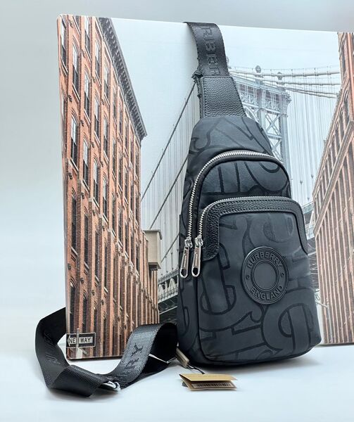 Мужская сумка слинг Burberry мужской нейлон черный 42947-2
