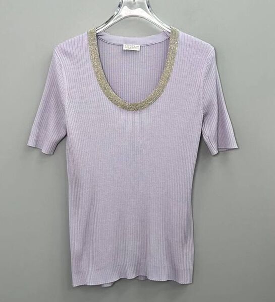 Футболка Brunello Cucinelli женский фиолетовый 143233