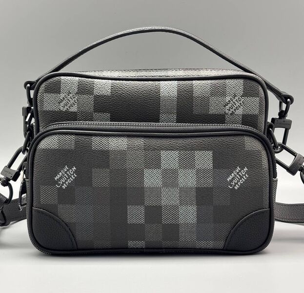 Мужская сумка мессенджер Louis Vuitton мужской кожа графитовый 200785