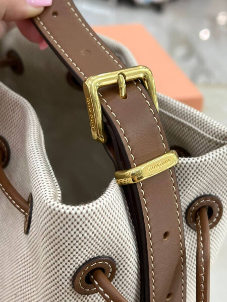 Сумка Miu Miu женский текстиль графитовый 161447-3