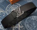 Мужской ремень Louis Vuitton мужской кожа черный 52930-1
