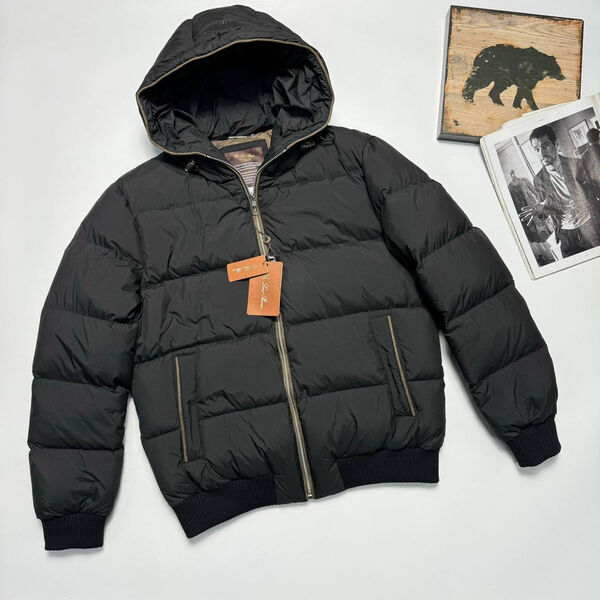 Мужской пуховик Loro Piana мужской черный 167593