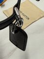 Ошейник для собак и кошек Louis Vuitton C поводком канва черный m8459722-1-3
