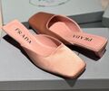 Шлепки Prada женский розовый 146557