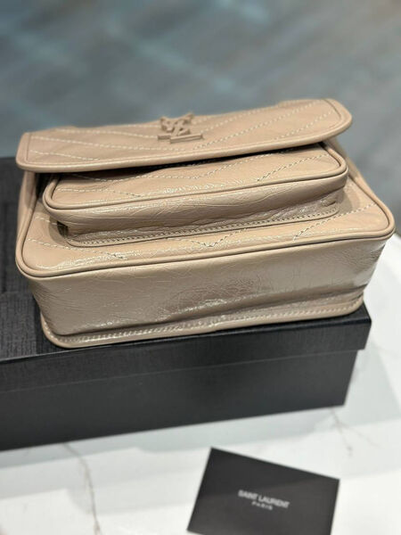Сумка Saint Laurent Niki Small женский кожа бежевый 160381-6