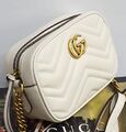 Сумка Gucci Gg Marmont женский кожа chèvre молочный 75156