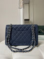 Сумка Chanel 2.55 женский кожа синий 146988-3
