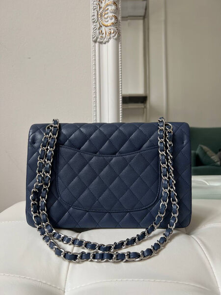 Сумка Chanel 2.55 женский кожа синий 146988-3