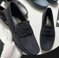 Мужские мокасины Prada мужской замша черный 145811-1