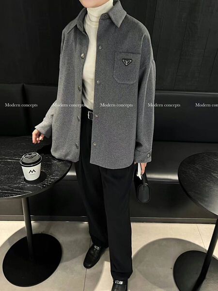 Рубашка Prada женский графитовый 131583-3