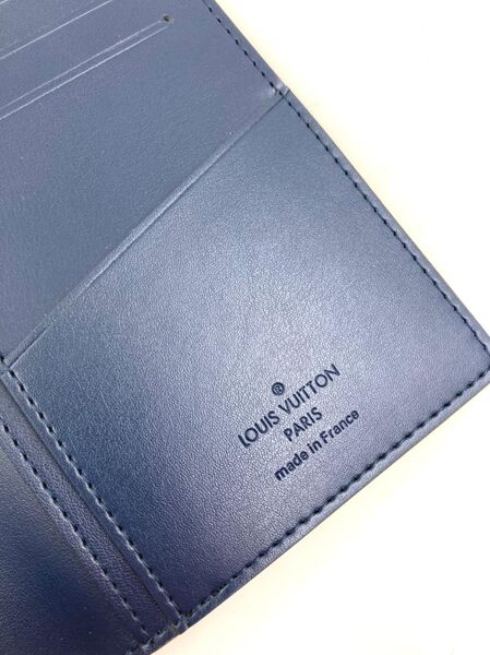 Купюрница Louis Vuitton мужской кожа бирюзовый 37326-3