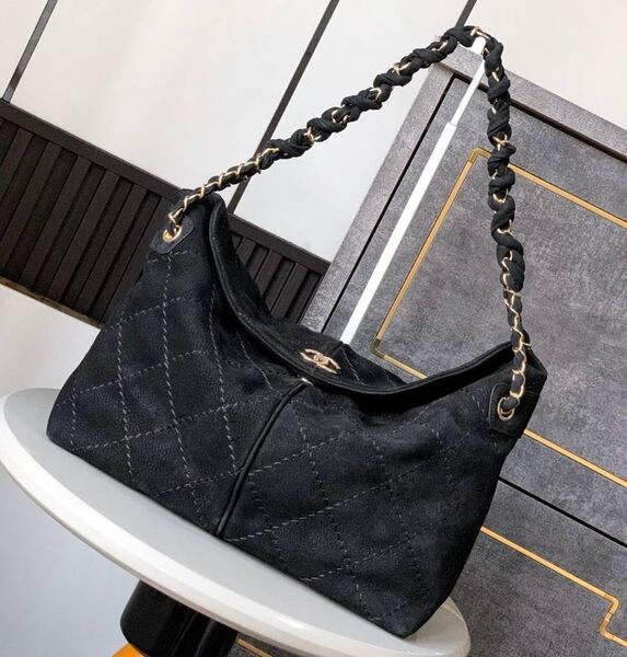Сумка Chanel женский замша черный 184067