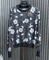Свитер Chanel женский вязаная ткань графитовый 137488-1