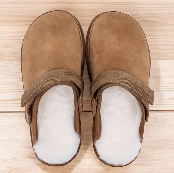 Сабо Ugg Goldenstar Clog женский замша бежевый 158955