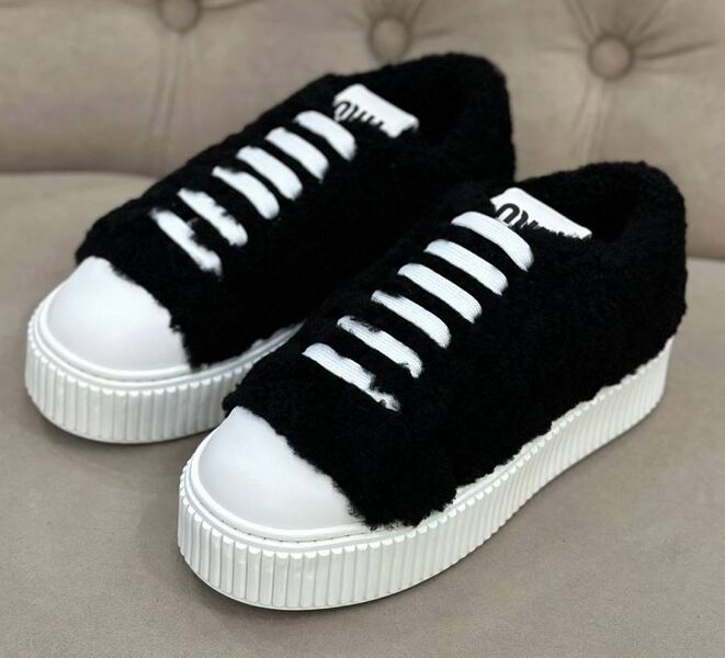 Кеды Miu Miu женский черный 127834