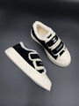 Кроссовки Chanel женский замша черный 129269-2