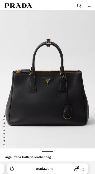 Сумка Prada женский кожа черный 200959-2