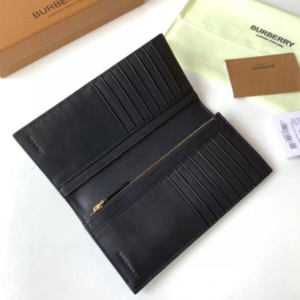 Мужской бумажник Burberry мужской кожа черный 105251-4
