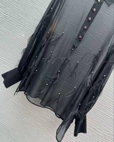 Рубашка Chanel женский черный 179008-4