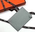 Обложка на паспорт Hermès женский кожа графитовый 55336
