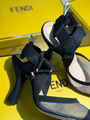 Туфли Fendi женский сетка графитовый 188803-3