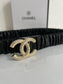 Женский ремень Chanel женский кожа черный 139202-3