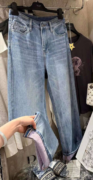 Джинсы Christian Dior женский джинса бирюзовый 153865-3