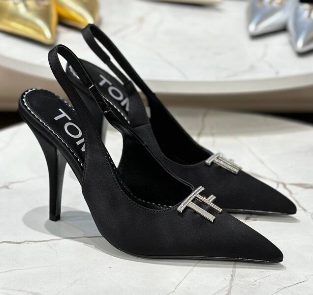 Туфли Tom Ford женский замша черный,белый 139512