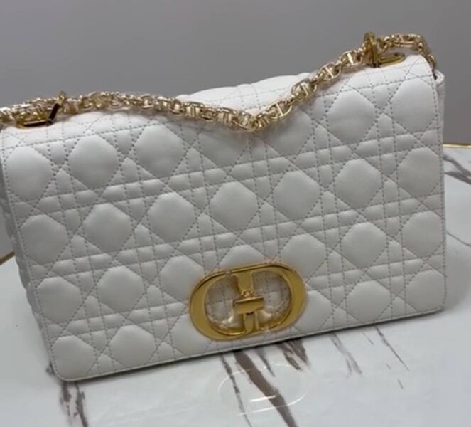 Сумка Christian Dior женский кожа белый 168154
