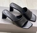 Шлепки Balenciaga женский кожа черный 150831-1