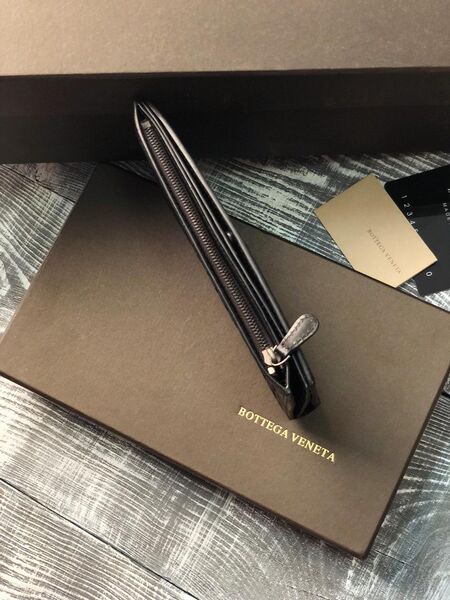 Портмоне Bottega Veneta мужской кожа черный 61853-2